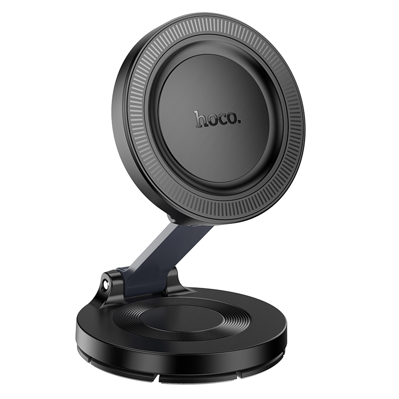 Hoco Folding Magnetic Ring Car Holder for Dashboard H61 - Black